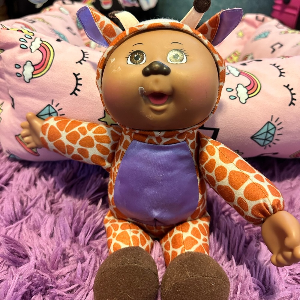 Giraffe Cabbage Patch Doll African American